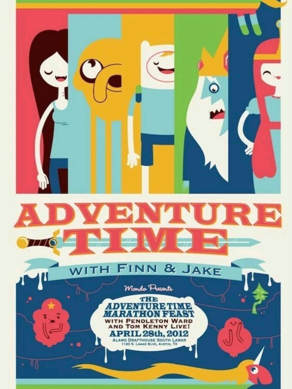 Mondo Poster - Adventure Time Feast - 87 Of 245 - Dave Perillo 2012